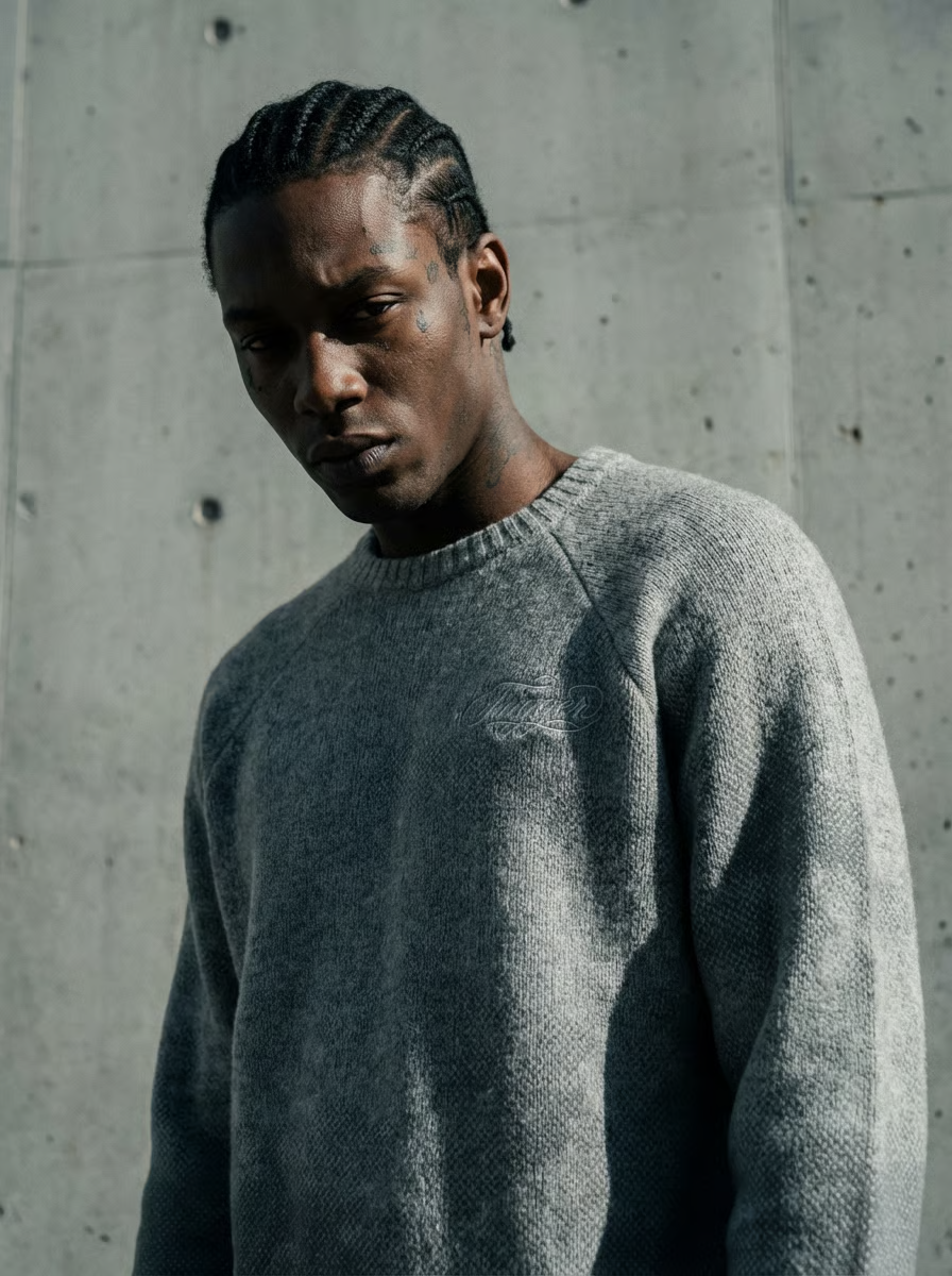 Grey Knit Sweater